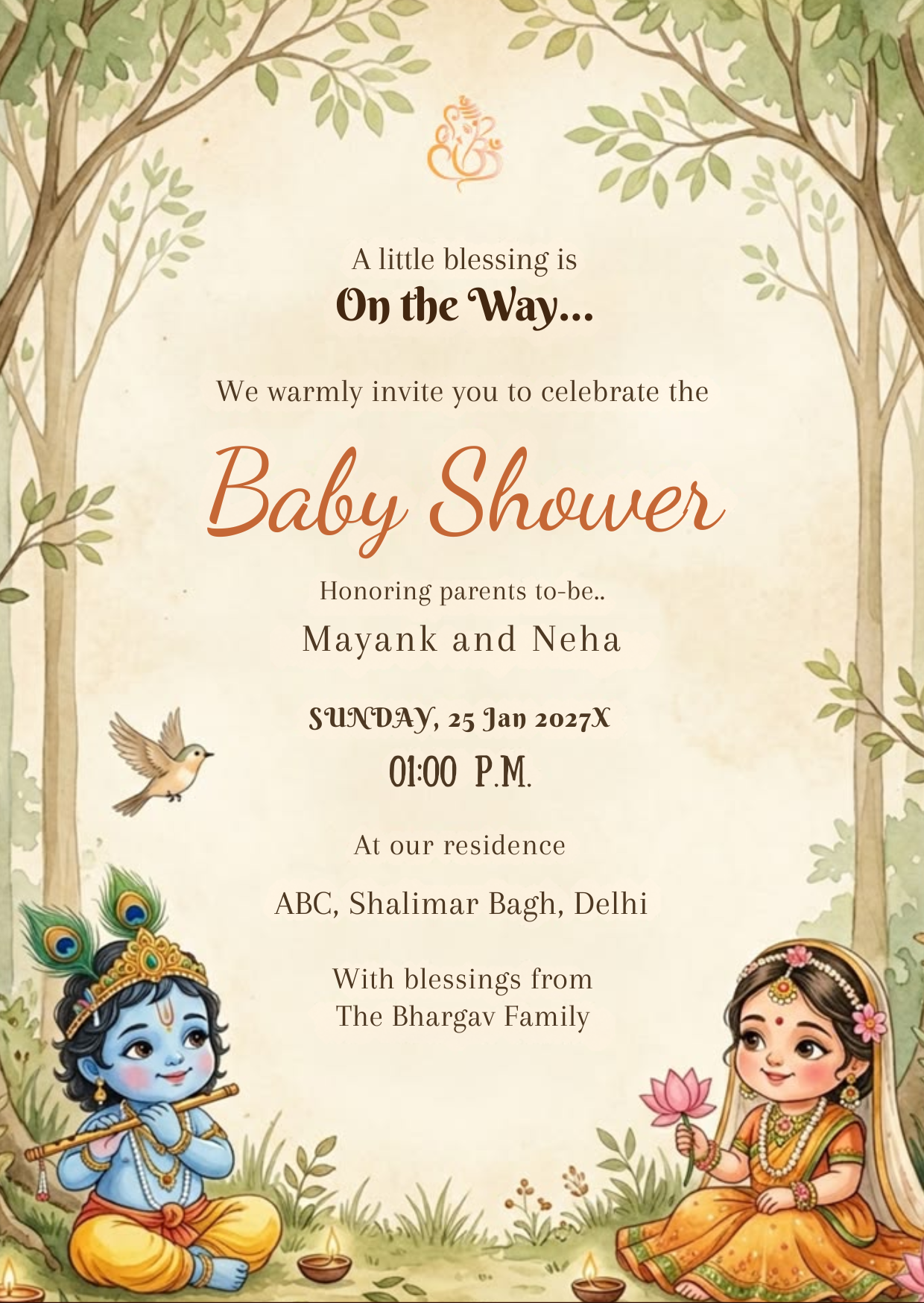 Baby Shower Invitation Design 13