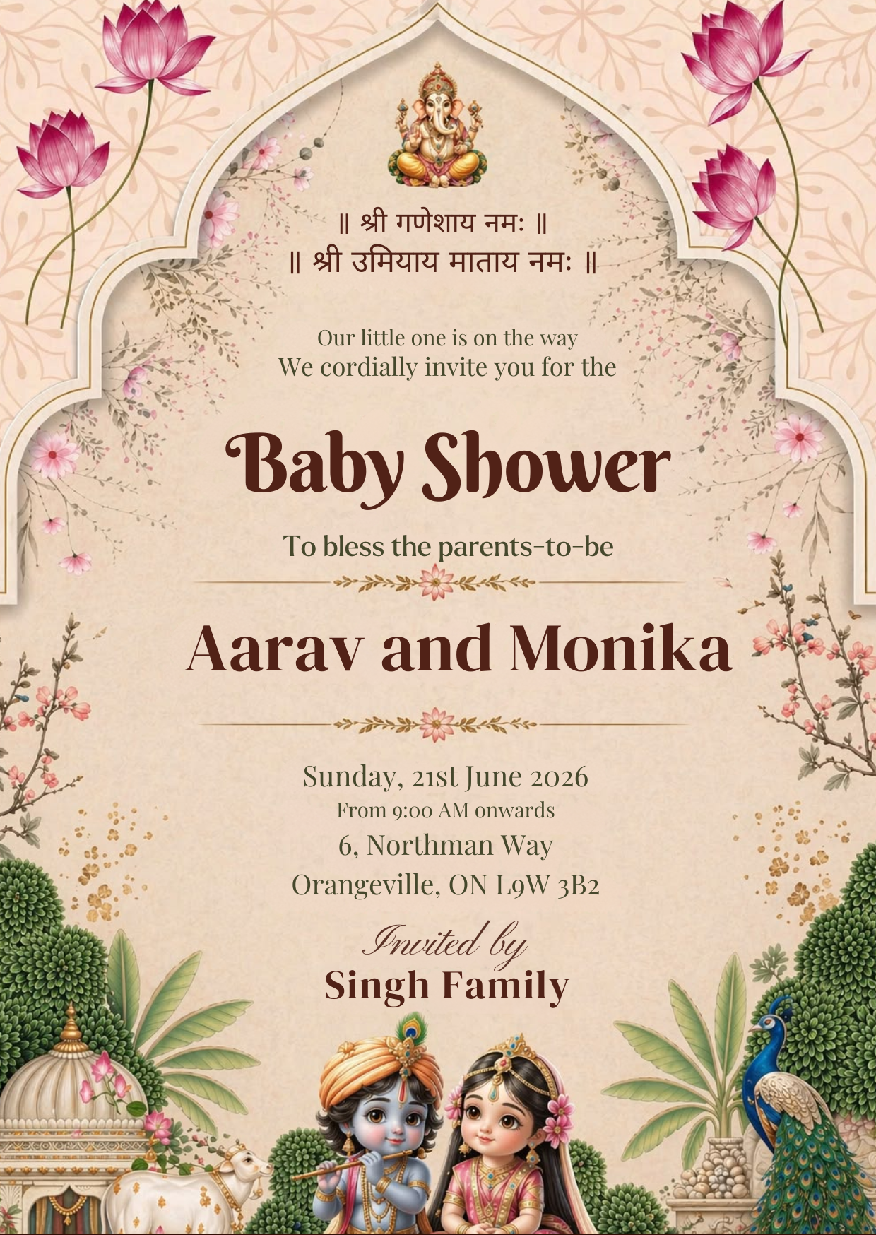 Baby Shower Invitation Design 14