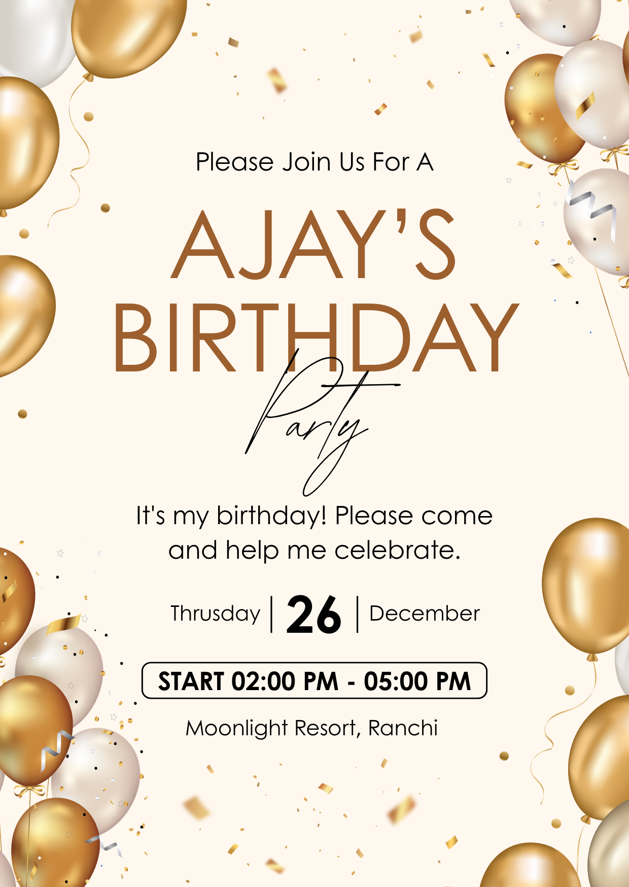 Birthday Invitation Design 10