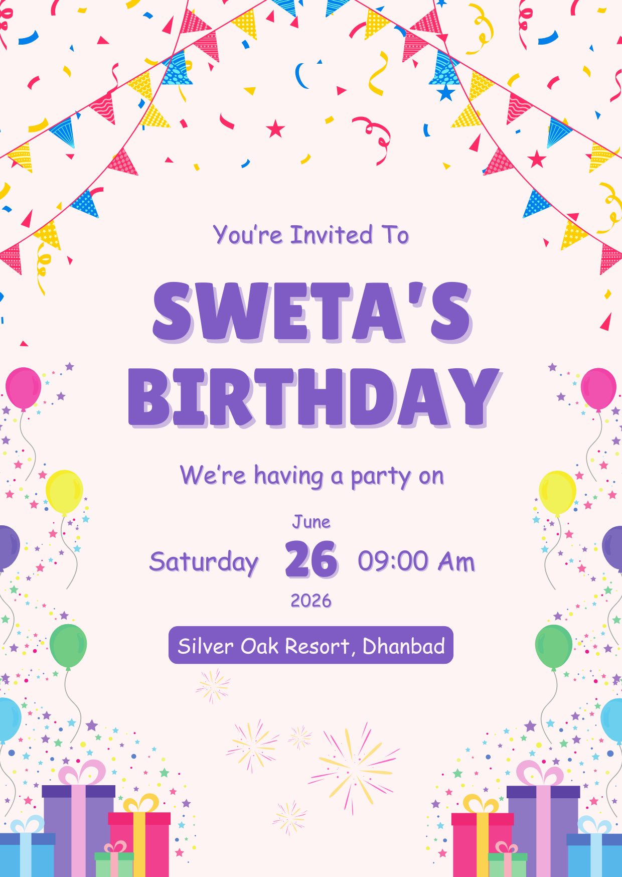 Birthday Invitation Design 12