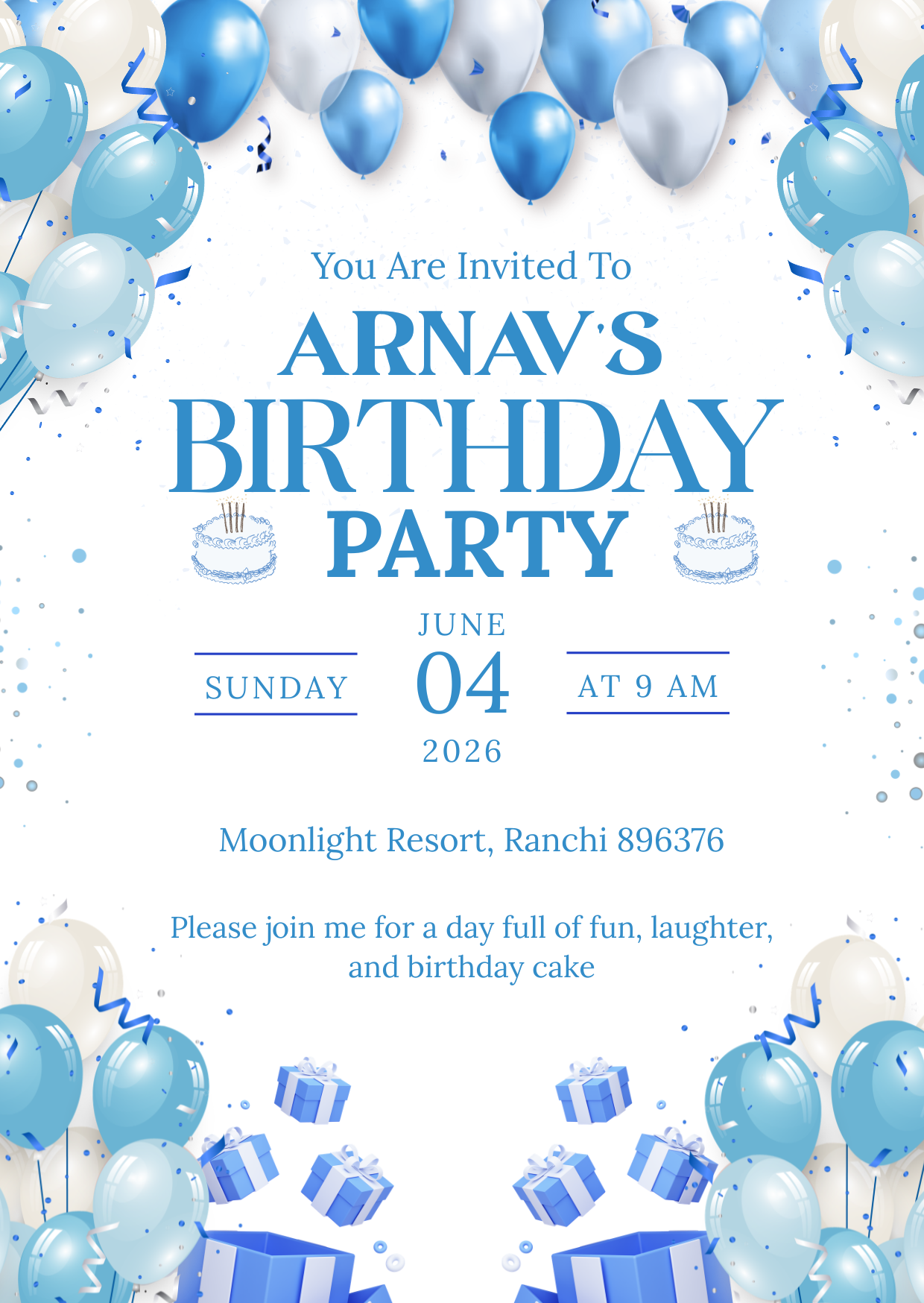 Birthday Invitation Design 07