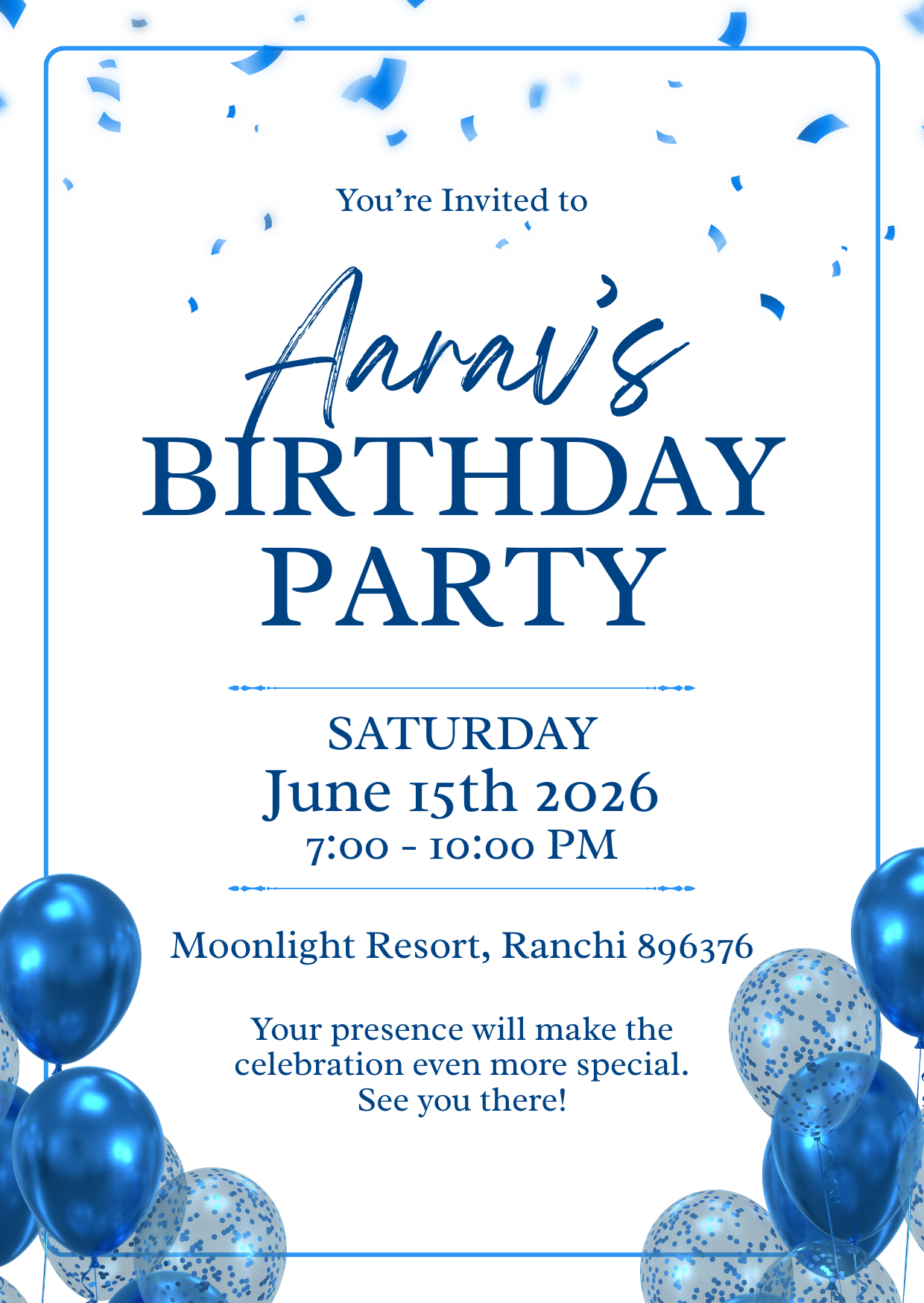 Birthday Invitation Design 08