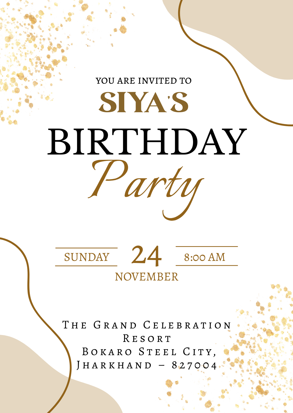 Birthday Invitation Design 09