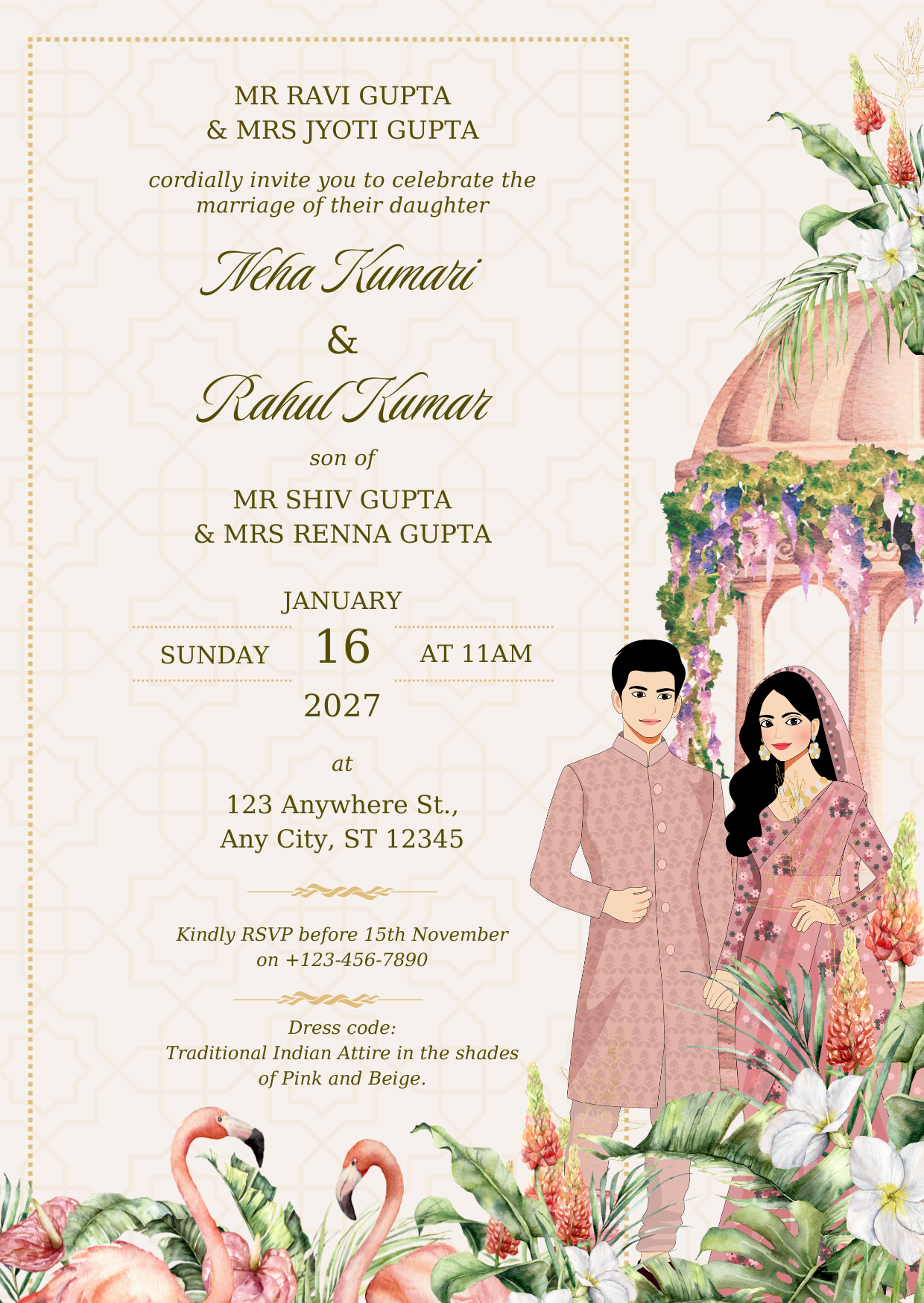Wedding Invitation Design 01