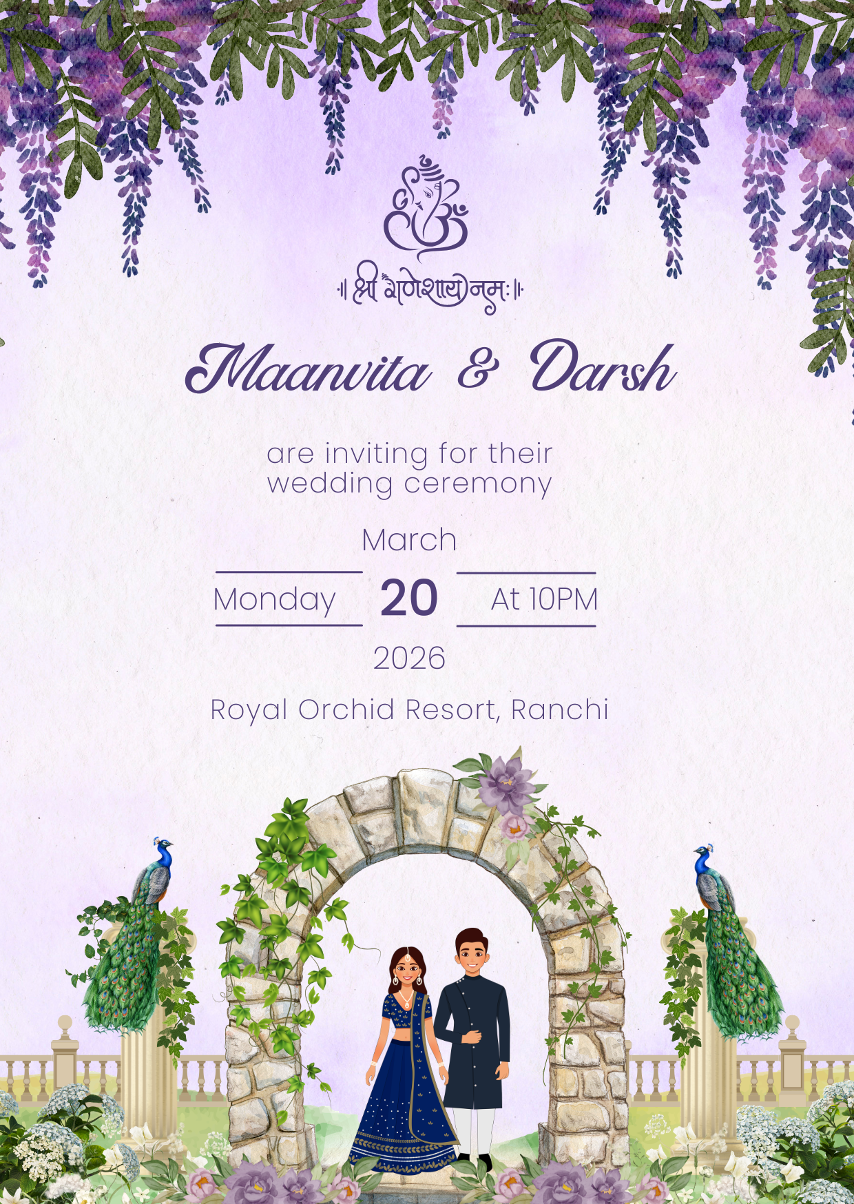 Wedding Invitation Design 03