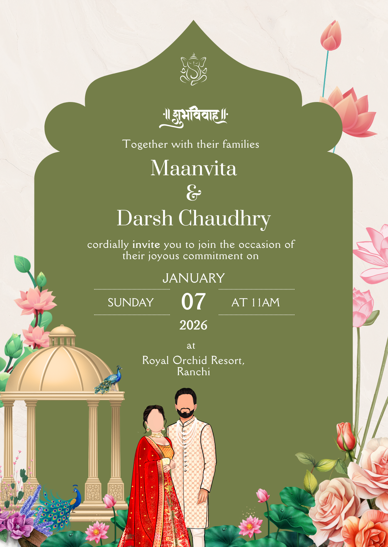 Wedding Invitation Design 04