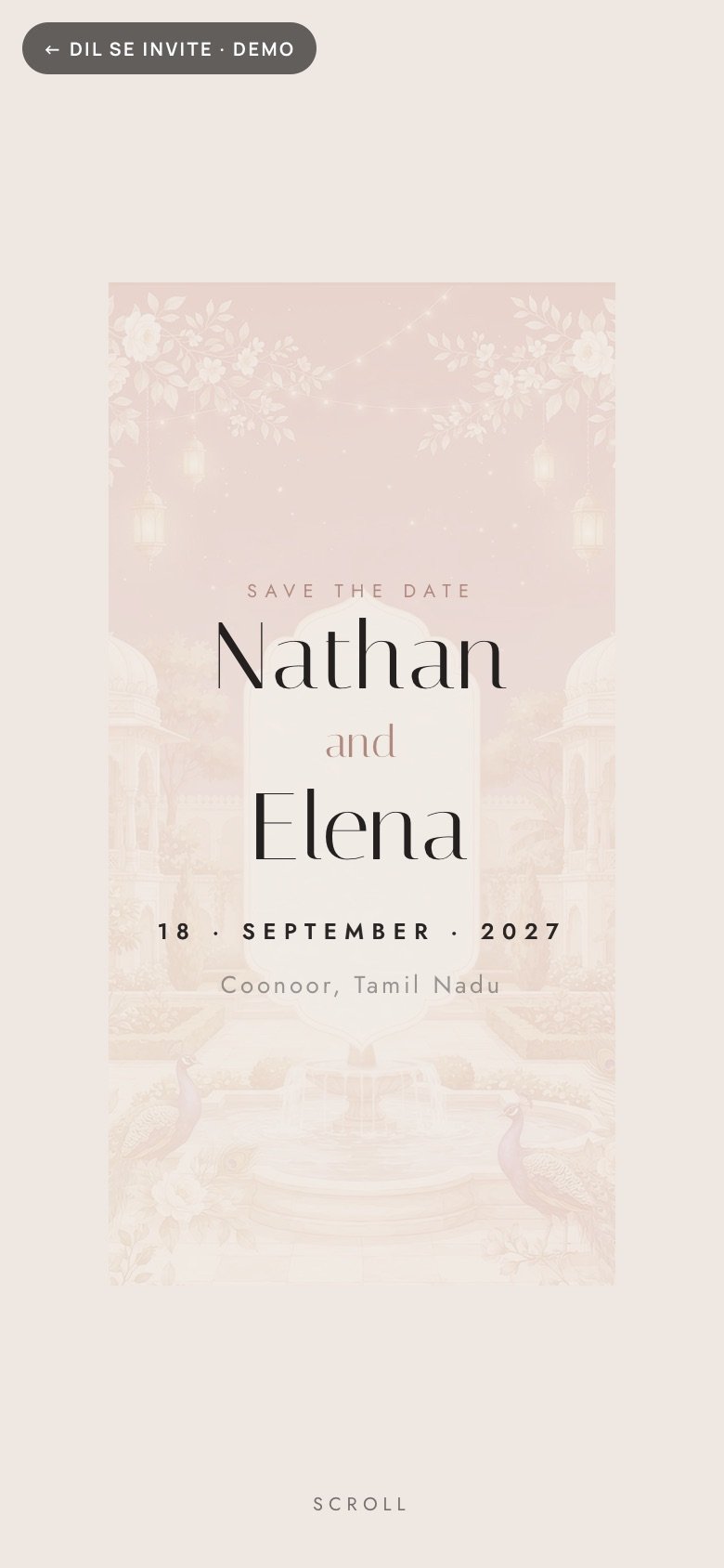 Ever After — Nathan × Elena demo website